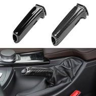Carbon Fiber Car Handbrake Grips Cover Interior Trim For BMW 3 Series E46 E90 E92 E60 E39 F30 F34 F10 F20 Interior Acces
