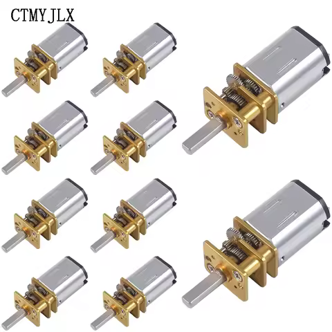 10pcs DC 3V 6V 12V GA12-N20 Micro Metal Gear Motor Gear Wheel Gear Motor 15RPM 30RPM 50RPM 100RPM 20