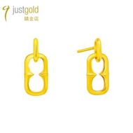 justgold - 弦蘊系列: 999.9純金耳環