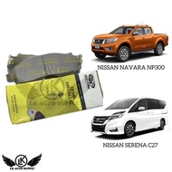 DISC BRAKE PAD FRONT NISSAN NAVARA NP300 D23T SERENA C27 BEST FORM SEMI METALLIC (D1060-4JA0AMY)