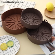 (twhot) Silicone Pot Multifunctional Air Fryers Fried Pizza Non Stick Baking Tray [tweettwehhupo]