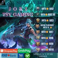 JOKI MLBB / MLBB BOOSTING / JOKI MOBILE LEGEND by TSY