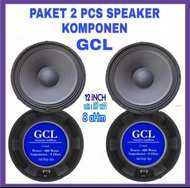 Speaker Komponen 12 Inch GCL 2 pcs 600 Watt 8 Ohm Master Audios