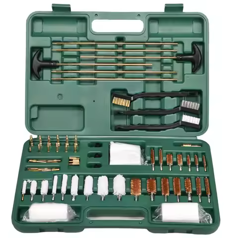 Hunting Gun Cleaning Kit Tool Box Professional Rifle Pistol Clean Brass Brushes Support AK47 9mm Rif