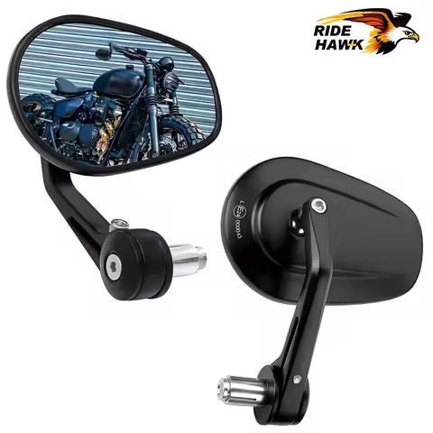 7/8" Bar End Mirror E24 Motorcycle Rearview Mirror For Honda Grom CB1000R CB600F For BMW R1250GS R12