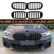 BMW 5 Series G30 G31 LCI 2021-2023 Front Grille |  Single/Double Slat Gloss Blac