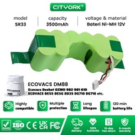 Cityork Vacuum Sweepper Robot Battery DM88 12V NIMH 3500mah Durable Rechargeable Battery Pack For Ec
