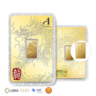 ทองคำแท่ง Ausiris 96.5% น้ำหนัก 0.25 บาท(1สลึง) (3.811 gram)(Pure Gold 96.5%)