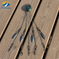 Perfeclan Alabama Rig Soft Swimbait Umbrella Rig Bio-Inspired Design for Bass Fishermen,