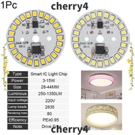 CHERRY 1Pc LED Chip Round 15W 12W 9W 7W 6W 5W 3W Smart IC Driver Light Plate