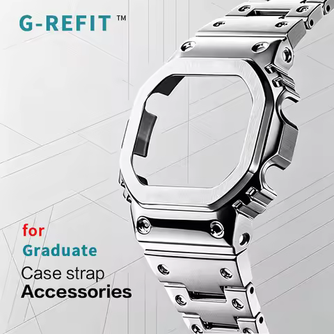 G-Refit New GWM5610 DW5600 GWB5600 G5600E GB5600 Metal Bezel Strap 5610 Stainless Steel Watchband Ca
