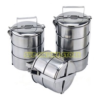 Stainless Steel Tiffin Carrier / Tingkat Nasi / Food Container / Mangkok Tingkat Nasi