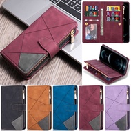 Zipper Caisng For Samsung Galaxy A51 A71 A31 A11 A10 A20 A30 A50 A70 A30S A50S A70S A51 5G A71 5G M10 M11 Luxury Matte Wallet Soft Leather Wallet Flip Cover Case