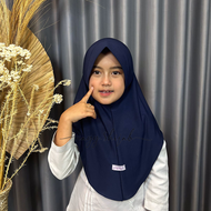 Jilbab Instan Bergo Anak Jersey Premium Kerudung Anak Sekolah Azzahra Pinguin Jersey By Nayy.s Hijab