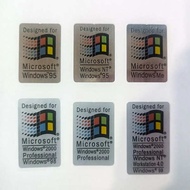 [Metal Sticker 26] Copy Version win95/win98 System Nostalgic Sticker Waterproof Laptop Retro Style D