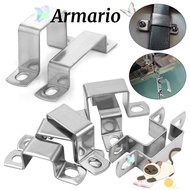 ARMARIO4LP6 Ohm Tube Card,  Clip M-shaped U-shaped Square Rectangle Horseback Hose Clamp, 304 Stainl