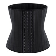 สต๊อกพร้อมส่ง) Glitter Latex Waist Trainer 25 Steel Bone Womens Corset Belt Styling Belt Shaping Wei