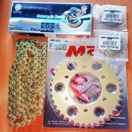 MCS 415 MOTOR SPOKET SET 415 FZ150 /Y15ZR (CHAIN + SPOKET) MOTORCYCLE Y15 SET