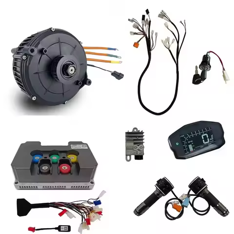 QS165 5000W Hall Effect Mid-Drive Motor Conversion Kits For Electric Dirt Bike