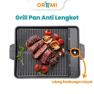 Yakiniku Grill Pan Square Teflon Grill BBQ Barbeque Double Griller Meat Grill