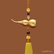 Safe Brass Interior Rearview Mirror Charm Small Car Pendant Can Open Car Female Men Pendant Gourd Y9