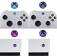 PlayVital Custom Home Button Power Switch Stickers Skin Cover for Xbox Series X &amp; S, for Xbox One &amp; Xbox One X/S Console &amp; Controller, for Xbox One Elite Controller and Kinect - 60 pcs One Pack