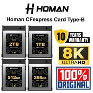 HOMAN CF EXPRESS CARD TYPE-B 2TB 1TB 512GB 256GB (10 YEARS WARRANTY) HOMAN MEMORY CARD CF EXPRESS TY
