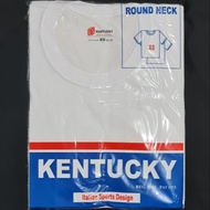 ♞Kentucky White Tshirt RoundNeck for Adult