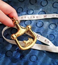 中古美品 CELINE 馬車 包包掛飾掛件 汽車匙圈鎖匙扣鑰匙扣鑰匙圈