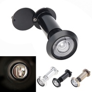 Door Viewer Peephole Zinc Alloy 200 Degree  Rotating Privacy Cover for 1.57inch to 2.56inch Doors Th