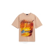 CARNIVAL CNVSS25T003NU SUNSET OVS WASHED T-SHIRT NUDE