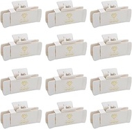 Loanzeg Bridesmaid Hair Claws Bachelorette 4.1 Inch Square Hair Clips Set of 12 Bridal Shower Hair C