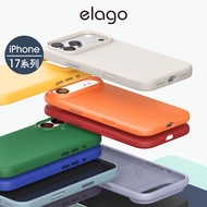 < elago > iPhone 17 Pro Max Magnetic Shock-Resistant Silicone Phone Case (Camera Button Button)