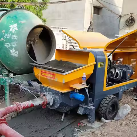 YG Customized Diesel Cement Mortar Spray Pump Stationary Concrete Pump Mobile Mini Mortar Concrete P