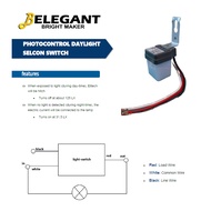 BELEGANT 6A PHOTOSEL/PHOTOCONTROL DAYLIGHT SELCON SWITCH