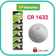 5PCS ORIGINAL GP LITHIUM BATTERY CR1632