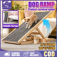 Dog ramp Wood Adjustable Ladder Pet stairs Pet Ladder Portable Pet Ramps Adjustable Ladder Foldable 