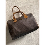 ESQUIRE Brown Monogram Doctors bag
