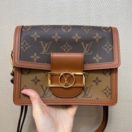 LV 雙色原花mini Dauphine肩斜背包M45959
