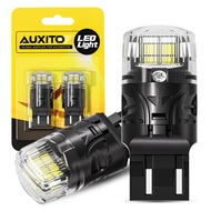 AUXITO 2PCS 2400LM T20 7443 W21/5W LED Bulb for Backup Light DRL Parking Light 12V