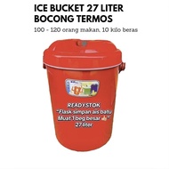 Rice Bucket Ice Bucket 27L Bocong Termos Tong Nasi Bekas Ais Container Cooler Hot Cold Tahan Panas