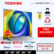 [NEW LAUNCH] Toshiba 43/ 50/ 55/ 65/ 75 inch 4K UHD Smart TV / Dolby Atmos / Regza Engine / Televisi