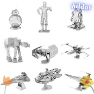 HILDAR  Star Wars Metal Puzzle, BB8 ATAT R2D2 Assemble Jigsaw, Gift Toys Millennium  Metal Model Adu
