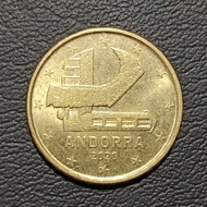 Koin Master 1980 - 10 Cent Euro Andorra Tahun 2020