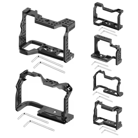 Suitable for cameras Sony A7R3/A7M3/A9 A7R4/A7M4 A7C ZV-E10 Canon R5/R6 EOS R8 EOS R10 cage with mul