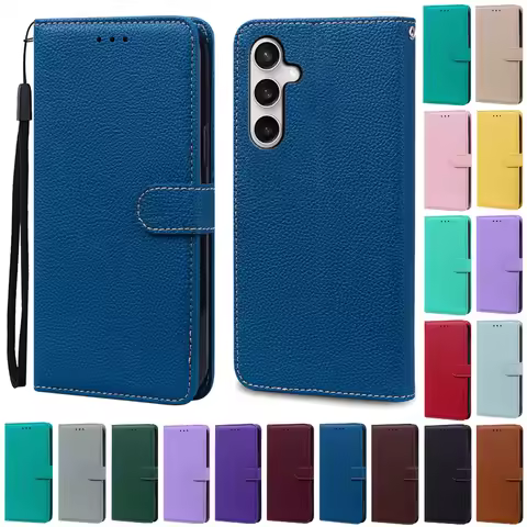 A17 Case For Samsung Galaxy A17 Case Wallet Leather Flip Cover For Samsung A17 5G Case A175F A176B 4