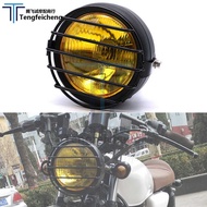 Modified Headlight CG125 GN125 Black Shell Round Headlight Headlight Net Cover
