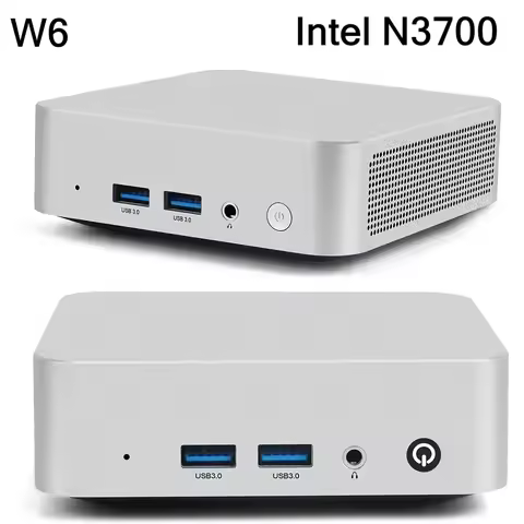 SZBOX W6 Intel N3700 Mini PC DDR 2*SATA SSD Wifi BT Pocket Office Computer Windows 10
