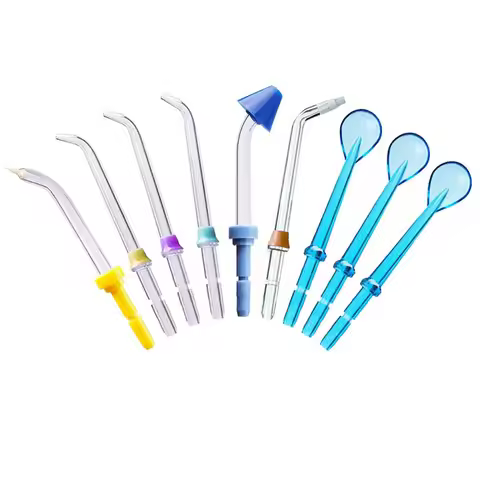 9 Pcs/set Replacement Tips For Waterpik Water Flosser Jet Tips For Waterpik Oral Irrigator & Dental 