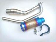 ท่อ New R15 ท่อ MT15 ท่อXSR155 ปี2017-2022 ชุดท่อNew R15 ชุดท่อMT15 ชุดท่อXSR155+ปลายท่อเอสซีรุ้ง